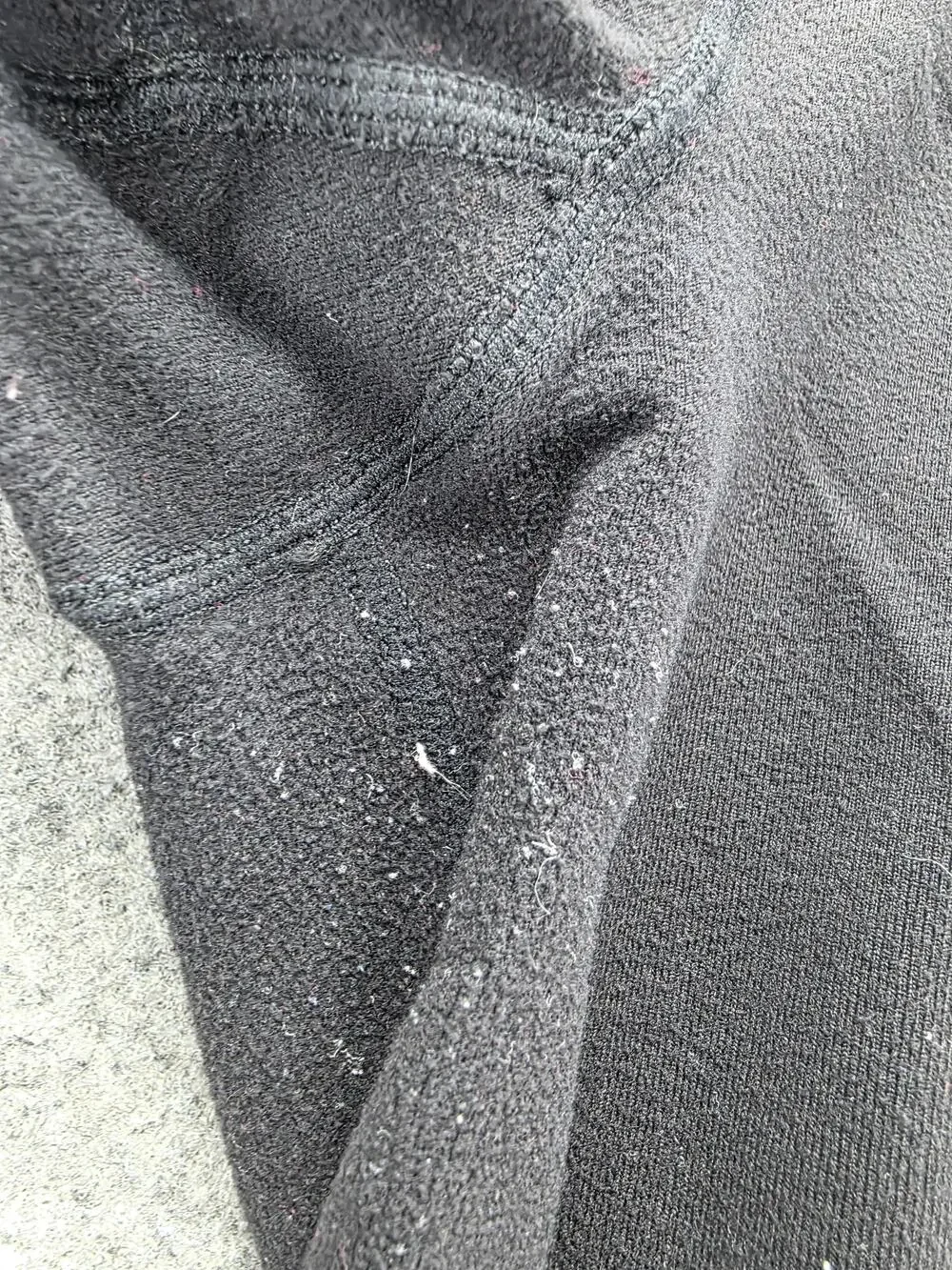 Lululemon Leggings Womens 8 Black Capri Yoga Fleece Elastic Waist 22 Inseam